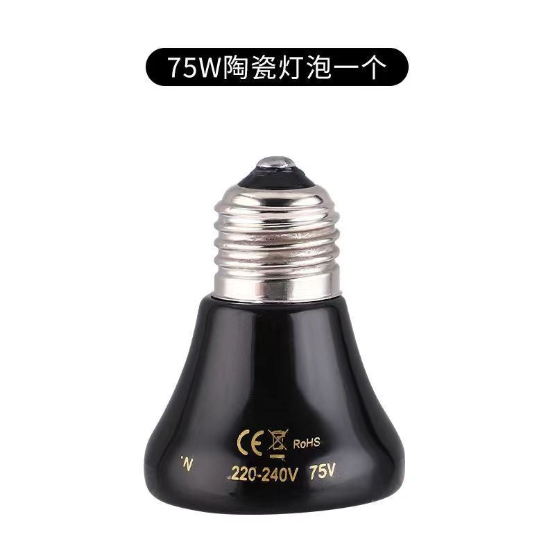 陶瓷加热灯爬宠宠物太阳灯加热爬虫陆龟蜥蜴保温灯泡鹦鹉温控夜灯