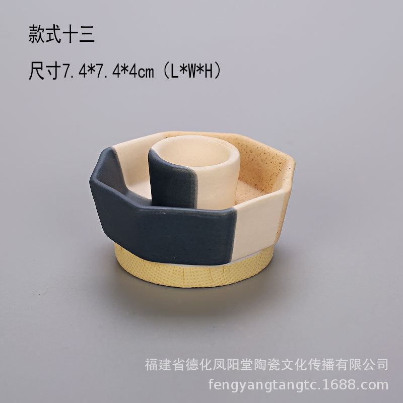 陶瓷烛台北欧IN风简约桌面摆件玻璃储蓄罐烛光晚餐干花密封罐装饰