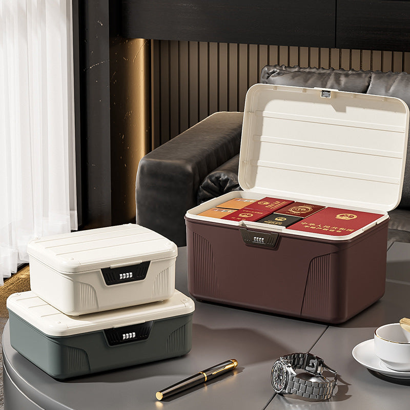Password Storage Box Valuables Plastic Storage Box Privacy File Locked Storage Box Home Car Organizing Box
