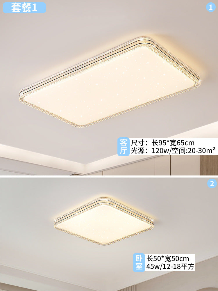Zhongshan Lighting Factory direct sales simple cream wind living room light ultra-thin whole house led bedroom advanced ceiling light