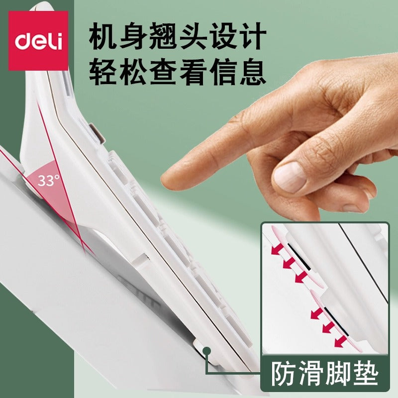 Deli desktop calculator large office finance special multi-function large button silent computer wholesale