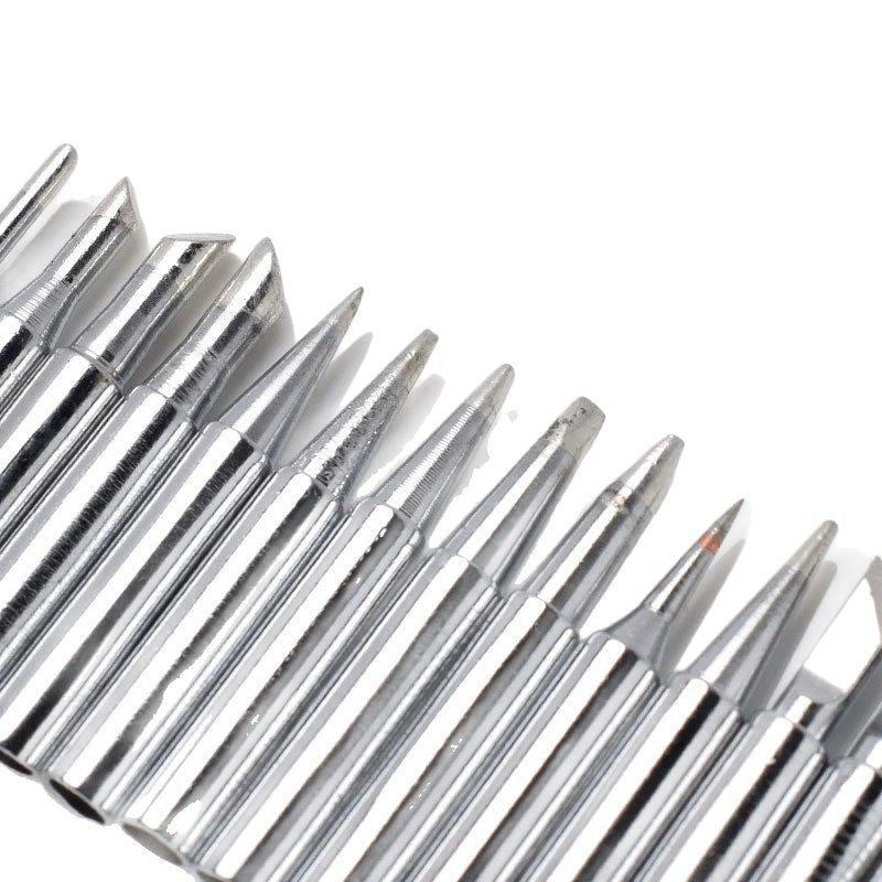 900M soldering iron head 936 electric soldering iron constant temperature welding table cutter head curved pointed horseshoe one-word nozzle 937 electric welding nozzle