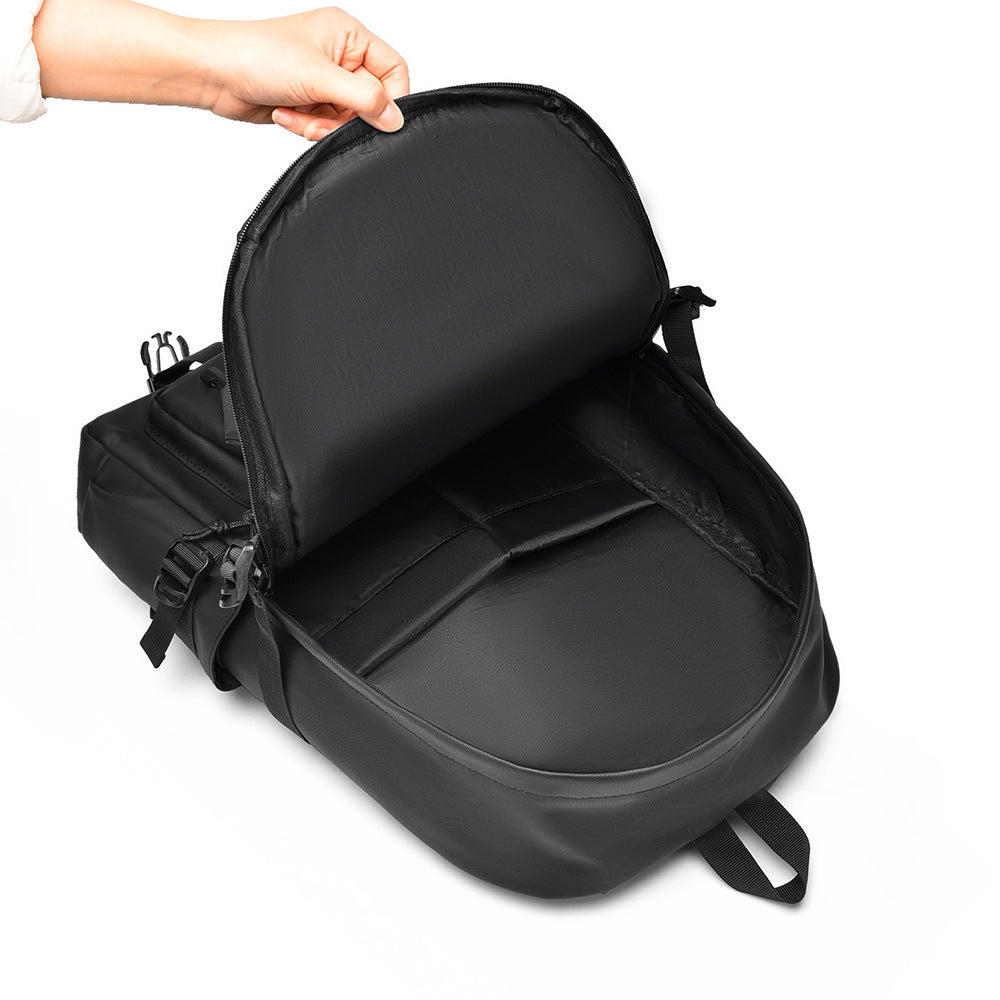 Cross-border new large-capacity laptop bag, multi-functional lightweight travel backpack, trendy simple backpack