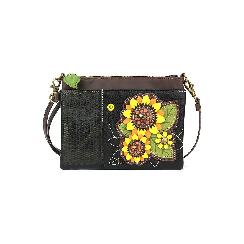 Cross-border special women's messenger bag floral short-sleeved PU messenger bag custom OEM