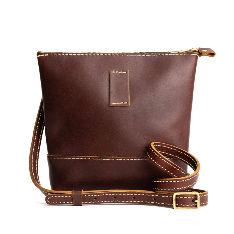 Crossbody bag custom business shoulder bag waterproof leather bag casual vertical women's bag simple storage bag factory wholesale