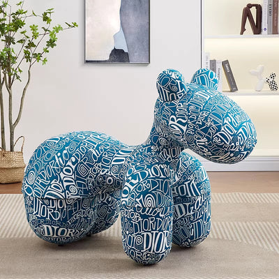 Creative pony chair - adorable kids' animal ride-on sofa stool - cartoon chair plush toy - home decor accent