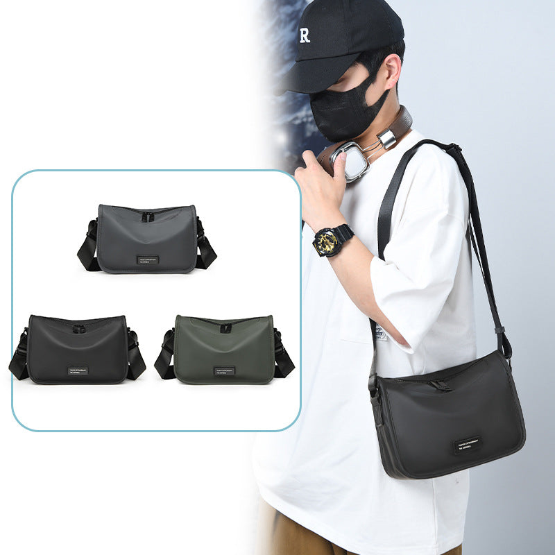New fashion messenger bag, simple and versatile trend shoulder bag, light and multi-functional anti-splashing men's bag, commuter bag