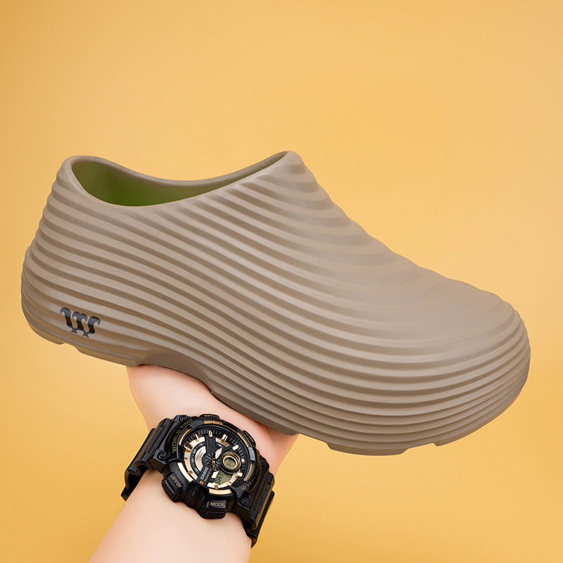 Chef shoes men's autumn kitchen work whirlwind Bobo men's shoes rainy day outdoor one pedal labor insurance work shoes