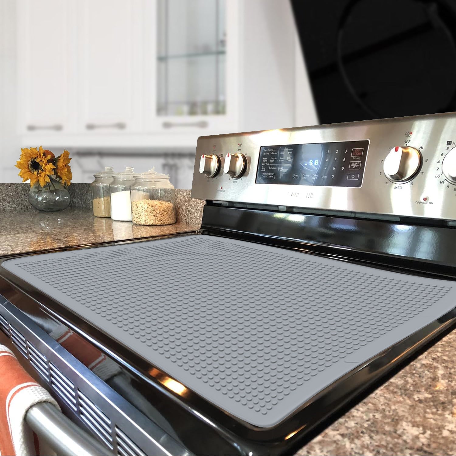 Cross-border multi-functional silicone stove protective pad large sink pad electric stove top cover electric stove thermal insulation pad protective cover