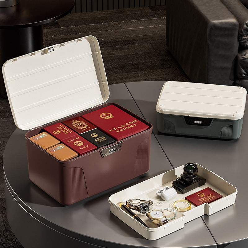 Password Storage Box Valuables Plastic Storage Box Privacy File Locked Storage Box Home Car Organizing Box