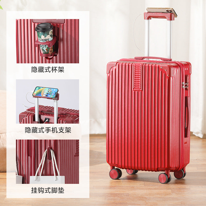 New multi-functional child and mother suitcase large-capacity men's and women's trolley case wear-resistant universal wheel suitcase password case