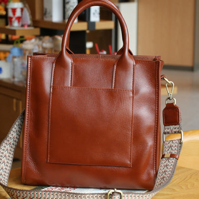 2025 new large capacity bag spring/summer fashionable elegant work commute genuine leather crossbody tote handbag - direct sales