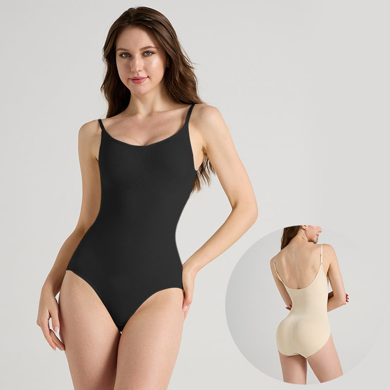 Spring and autumn seamless suspender onesie thin abdomen and hip yoga clothes seamless shapewear