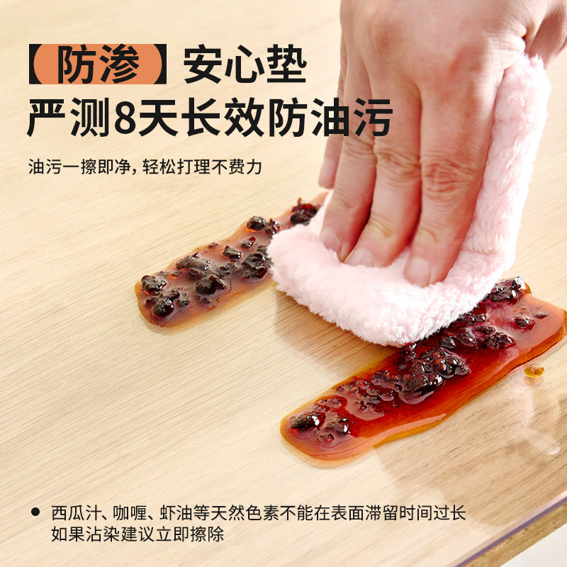 Soft glass table mat, leave-in waterproof, oil-proof and anti-scalding plastic PVC transparent dining table mat, coffee table tablecloth, crystal board