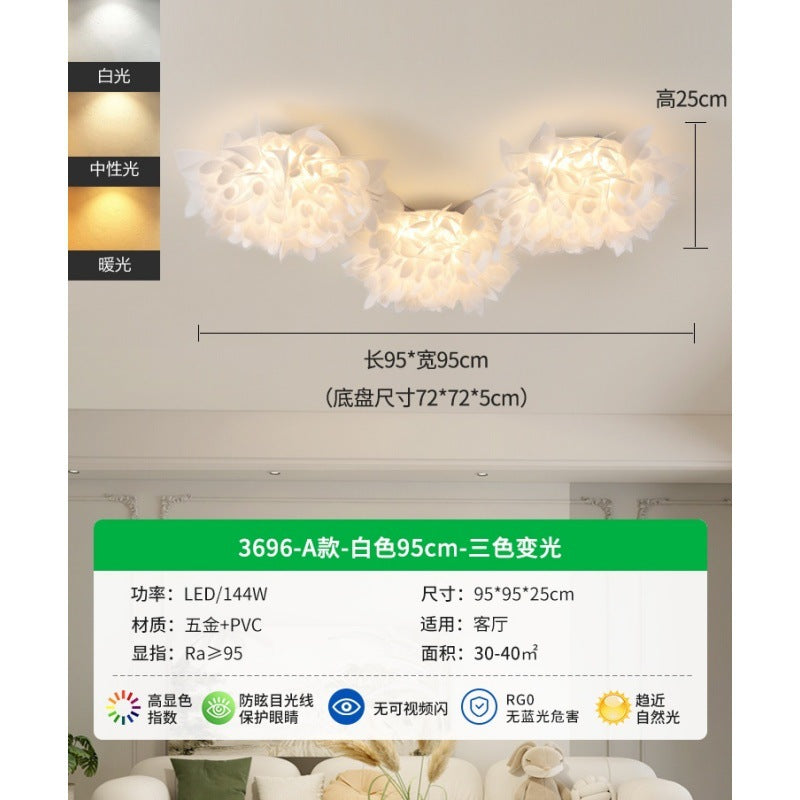 Living room light 2025 new hall light eye protection creative ceiling light modern simple main light Zhongshan lighting E