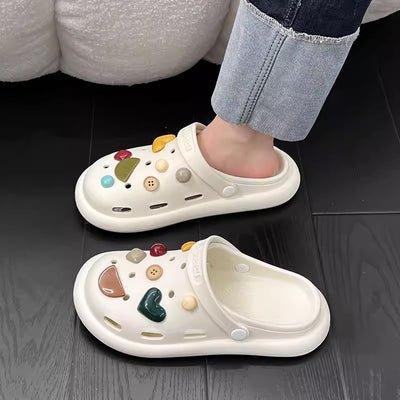 2023new arrival baotou slippers for women summer non-slip indoor home outwear popular beach hole sandals