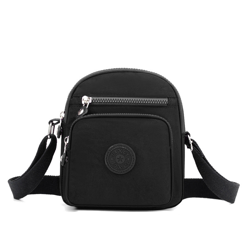 Small bag women's fashion new casual Korean version trendy shoulder bag nylon cloth messenger bag multi-pocket small square bag