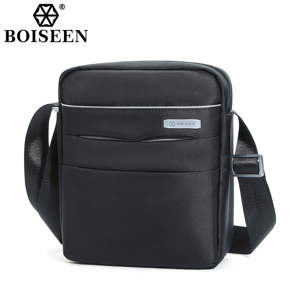 Boiseen New Men's Shoulder Bag Cross-border Business Multifunctional Crossbody Men's Backpack Outdoor Travel Storage Bag