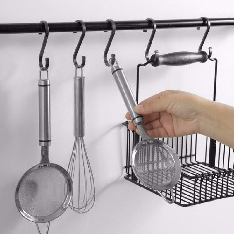 Space Aluminum Solid S-type Hook Kitchenware Hook Kitchen Shelf Small Hook Accessories Active S-type Single Hook Pendant