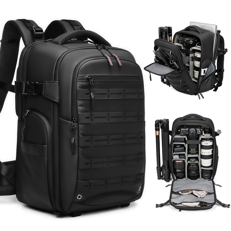 SLR camera bag large capacity multi-function anti-splashing drone digital bag dry and wet separation computer integrated backpack