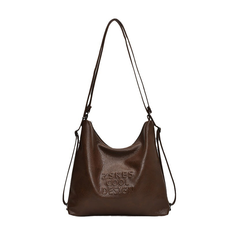 New product, simple style, advanced texture, niche Korean tote bag, women's multi-back method, light commuter backpack