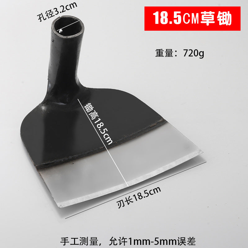 Hoe growing vegetables household farm tools grass shovel manganese steel thickened weeding agricultural tools grass hoe digging multi-functional pout