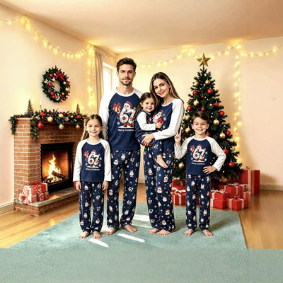 cross-border e-commerce christmas pajamas - 3d digital print, new autumn/winter casual long-sleeve and long-pant set