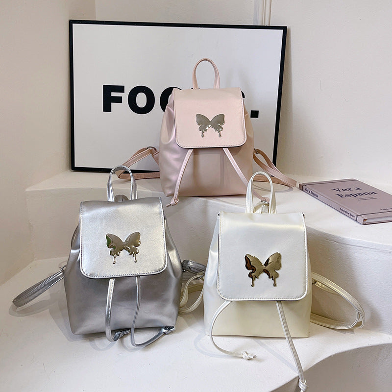 Butterfly backpack women's 2025 new fashion simple women's backpack lightweight shoulder bag fashion casual double back