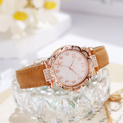 Women's student korean style minimalist fashion trendy waterproof casual elegant quartz watch - tiktok viral style