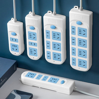 610 series 28-outlet power strip for dorms, 606 panel socket converter plug, corded power strip with long cord