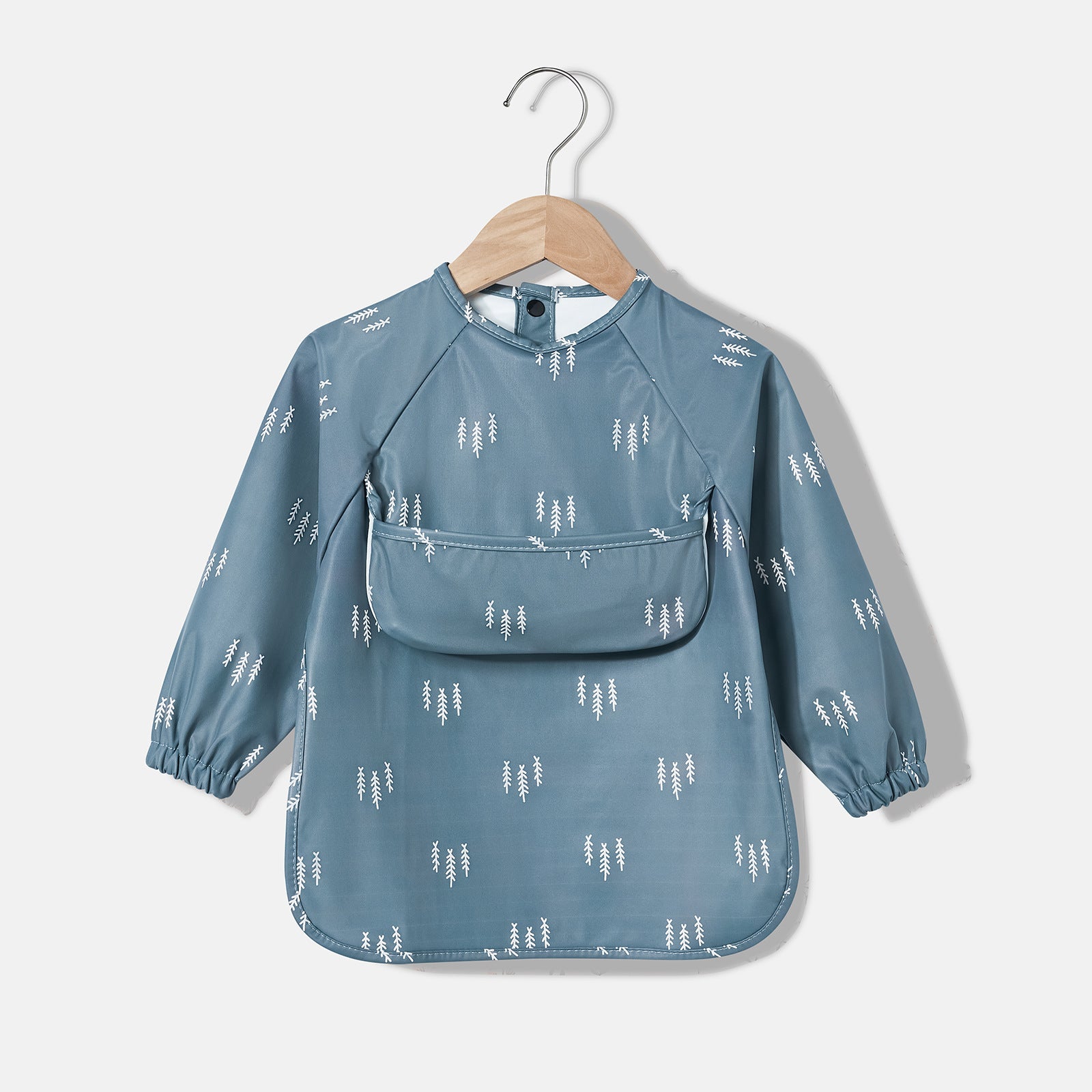 Danish children's long-sleeved eating smock baby eating clothes bib super soft waterproof baby rice pocket anti-dirty feeding clothes