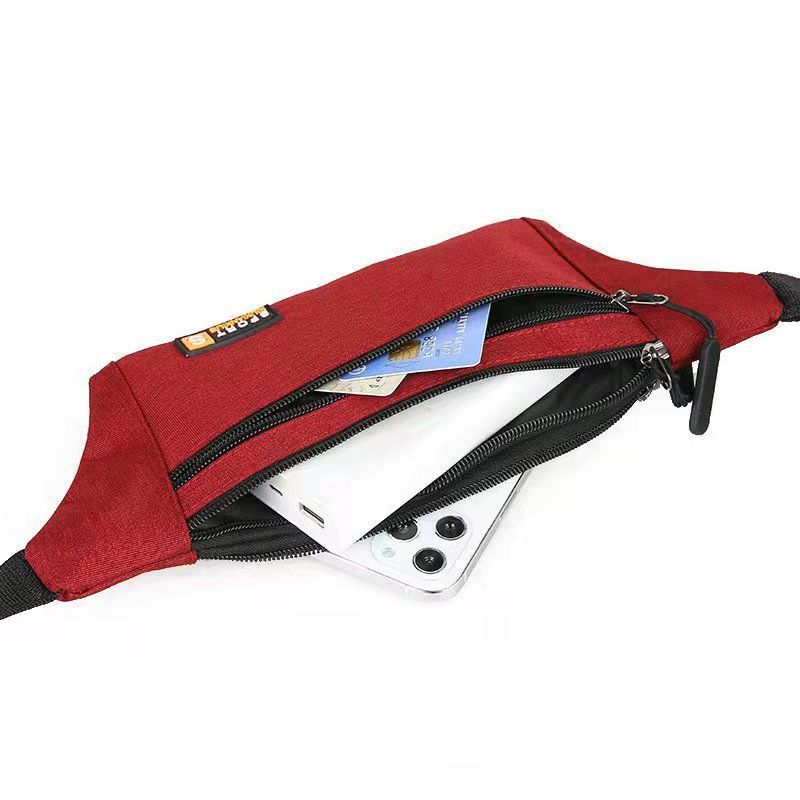 New fanny pack women's large-capacity multi-function anti-splashing water cashier business bag outdoor travel fashion mobile phone bag men