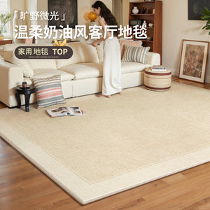 Carpet living room no-wash and wipeable medieval cream style frenchaccessible luxuryclassy bedroom sofa floor mat large area full coverage
