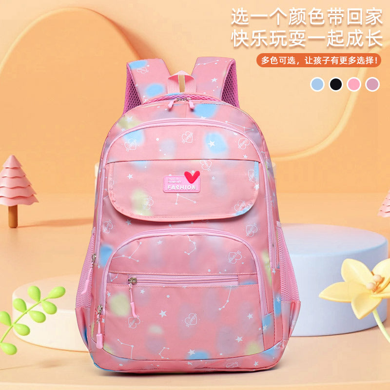 New schoolbag wholesale primary school backpack light spine protection large capacity cartoon backpack grade 3-6