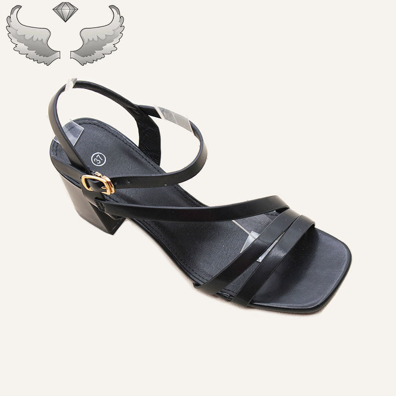 Wholesale High-quality Sandals Foreign Trade Chaozhou Women's Shoes Fashion High Heels Wear-resistant Casual