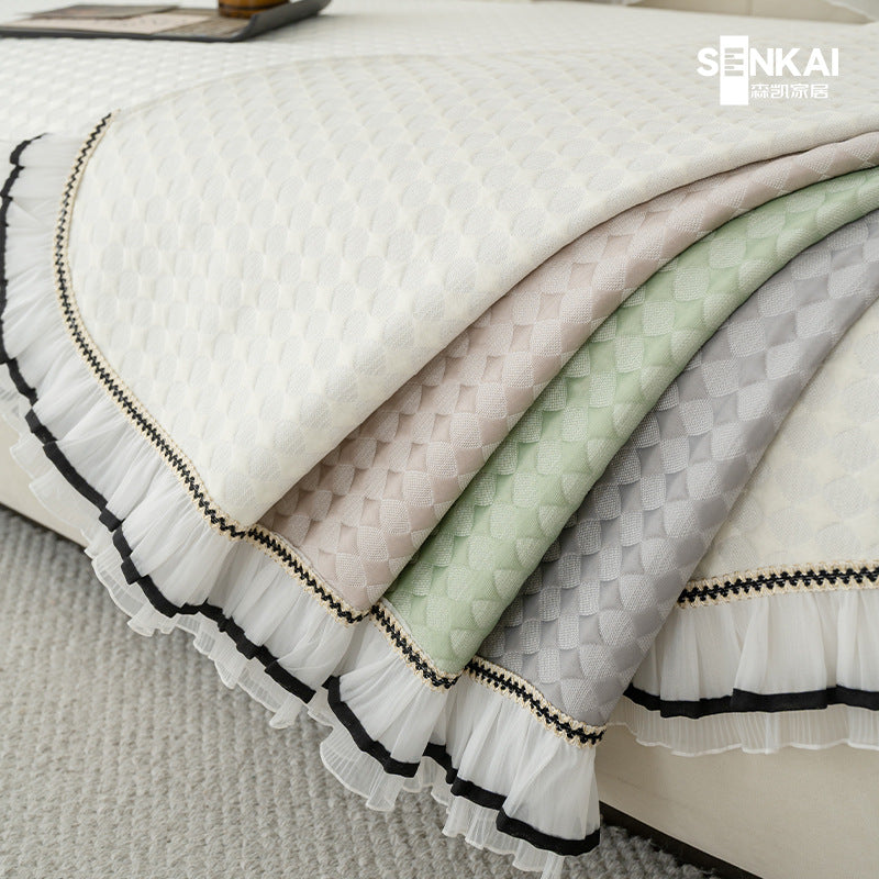 Sofa protective cover Summer sofa cushion Ice silk cold beans Modern simple non-slip mat Multifunctional cover