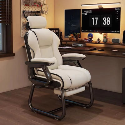 Computer chair reinforced office chair plaid sedentary bow chair reclining sofa chair for homeecs chair boss chair