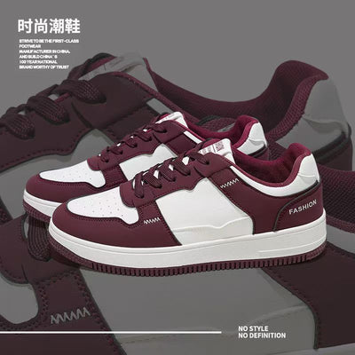 2026 new spring hot-selling men's shoes: stylish and versatile skate shoes, thick-soled, wear-resistant casual sneakers, trendy student shoes for men