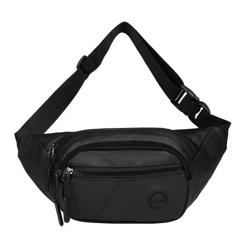 New men's fanny pack outdoor shoulder messenger bag change mobile phone fanny pack multi-pocket business go out breast bag wholesale