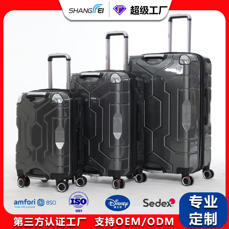 New double-handle suitcase universal wheel suitcase three-digit combination lock boarding case anti-drop and scratch-proof zipper case