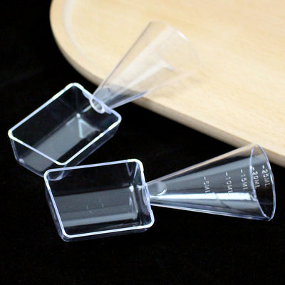 Dual-purpose measuring spoon ps transparent plastic spoon facial mask powder spoon liquid powder measuring cup chemical fertilizer pesticide washing powder spoon