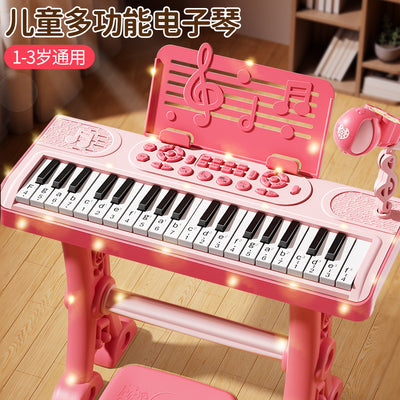 Children's electronic keyboard toy - beginner-friendly piano for baby, educational, girls, home use, musical instrument, birthday gift