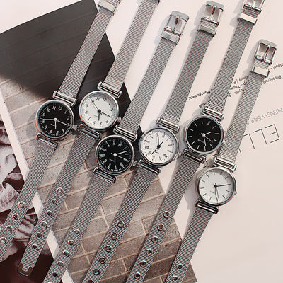 Women's fashion watch - elegant, retro, trendy, korean style, minimalist small round bracelet watch for students and export