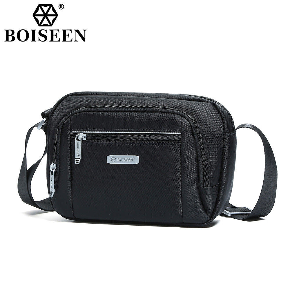 Boiseen2023 new men's shoulder bag  large-capacity business travel waterproof men's messenger bag wholesale