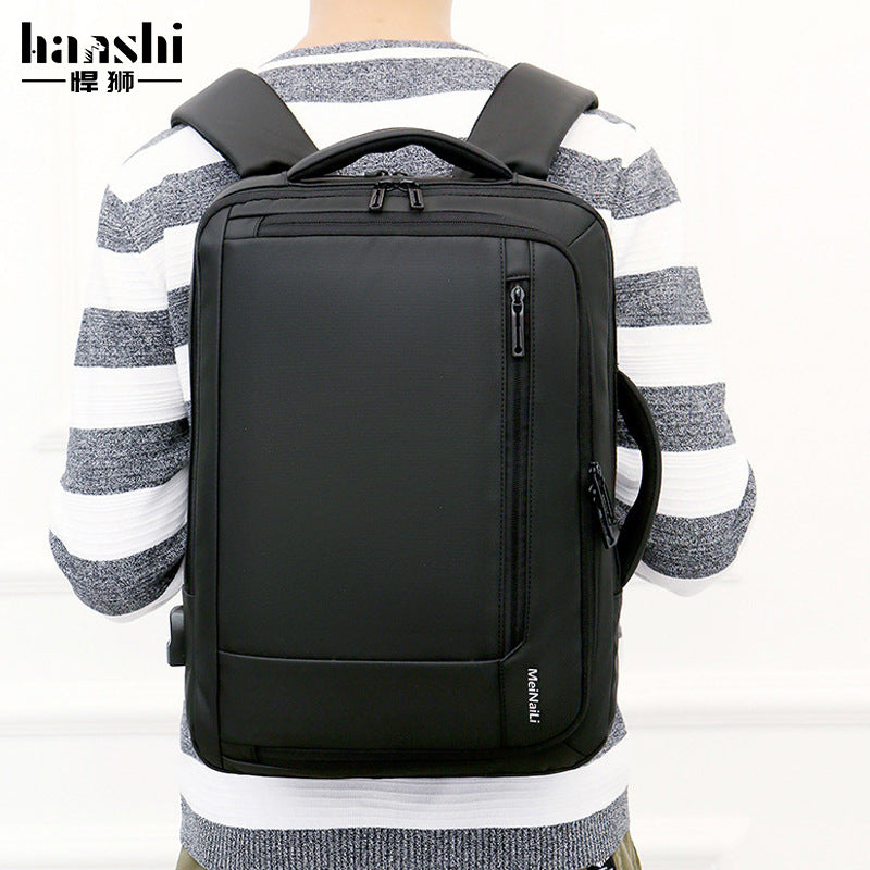 Cross-border business men's backpack, high-end fashion travel backpack, large-capacity waterproof schoolbag, backpack computer bag