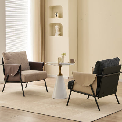 Luxury minimalist casual sofa chair - perfect for cafes, lounges, balconies, living rooms, bedrooms, and both home & commercial use