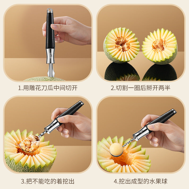 316 ice cream spoon digging ball spoon digging fruit ball spoon digging watermelon ball spoon mold artifact ice cream ice cream spoon