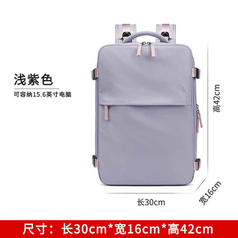 Cross-border new travel backpack women's luggage bag dry and wet separation leisure lightweight schoolbag multi-function computer back