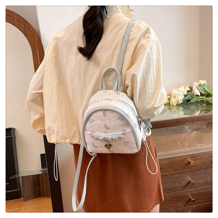 Cross-border Korean version backpack women's leisure large-capacity student schoolbag campus style trend texture light travel backpack