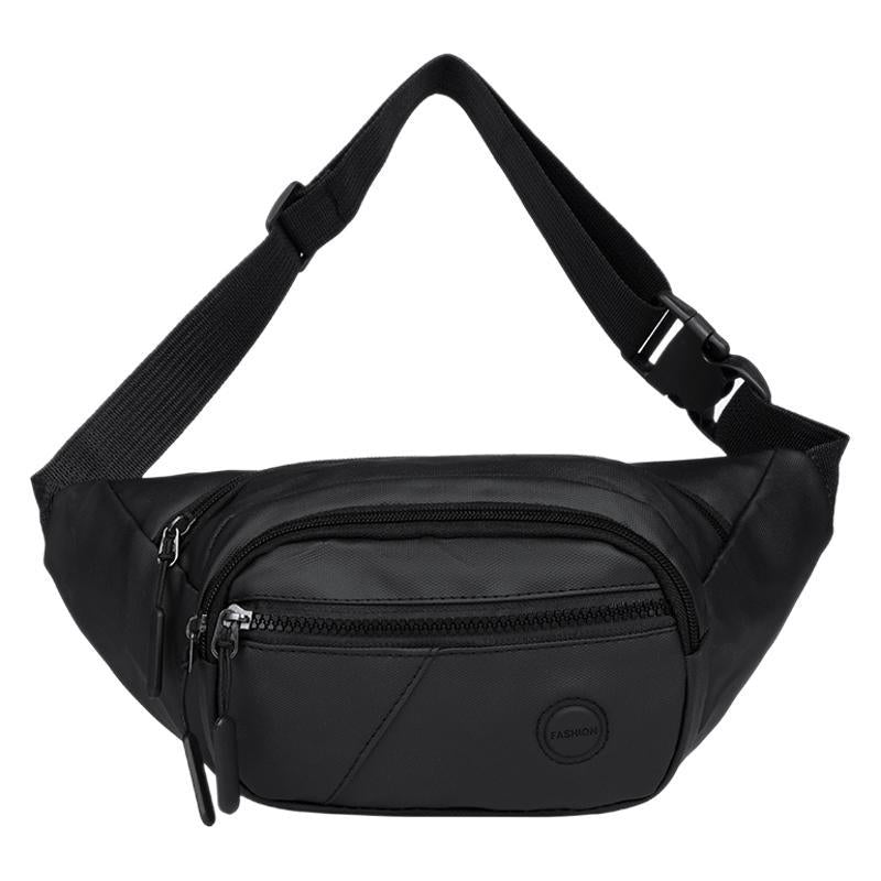 New men's fanny pack outdoor shoulder messenger bag change mobile phone fanny pack multi-pocket business go out breast bag wholesale